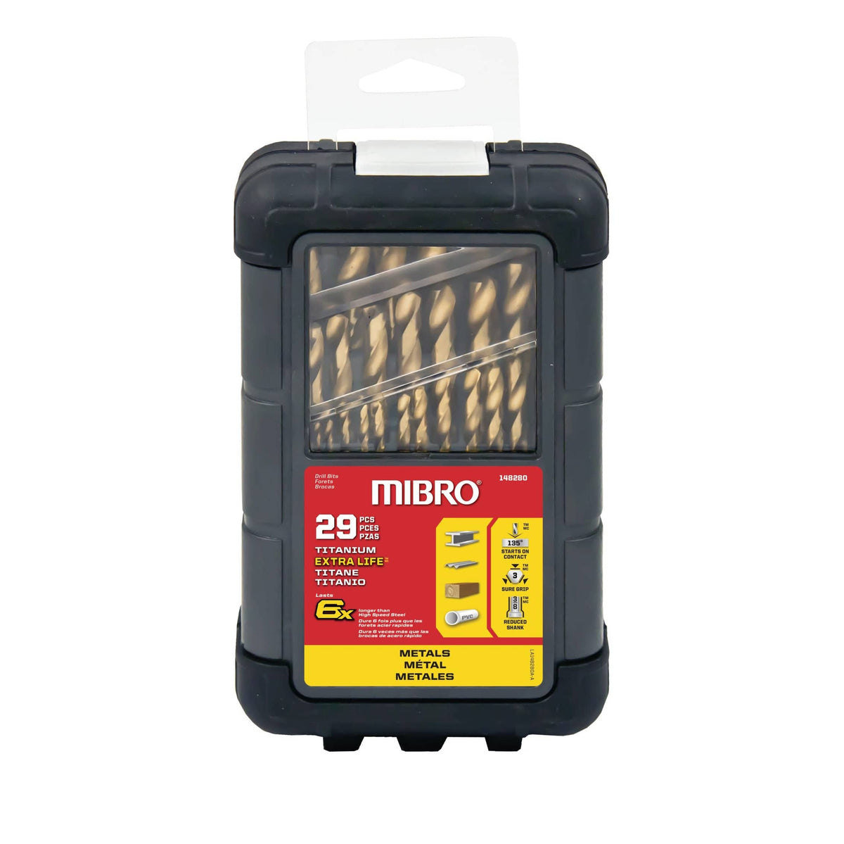 Titanium Nitride Coated High Speed Steel Drill Bit Set
