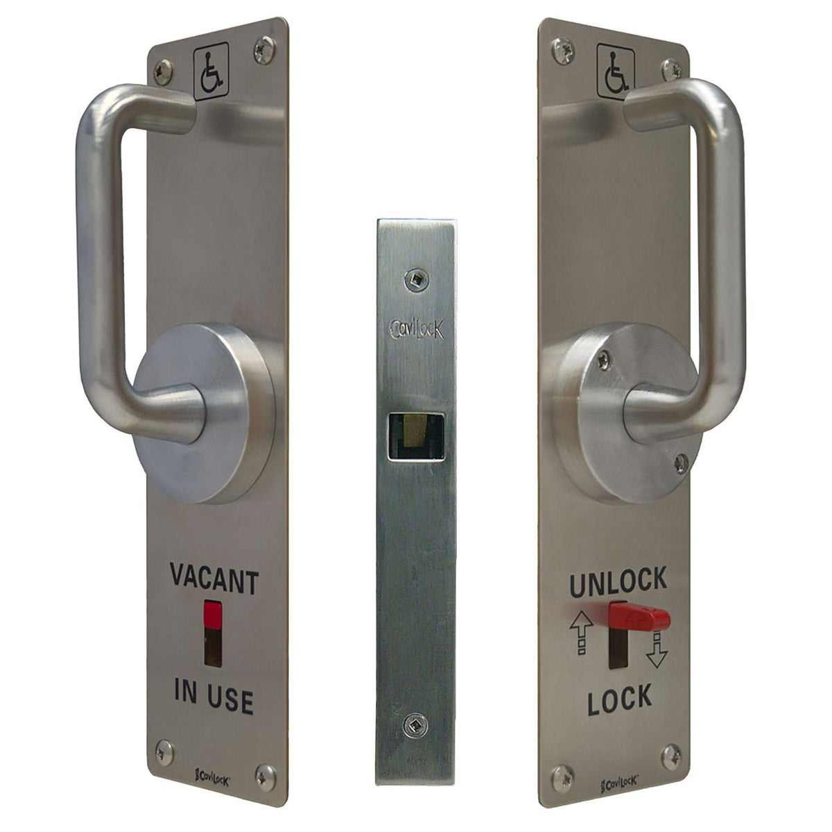CL100 Cavity Sliders ADA Pocket Door Handle Privacyfor 1-3/8" Thick Door
