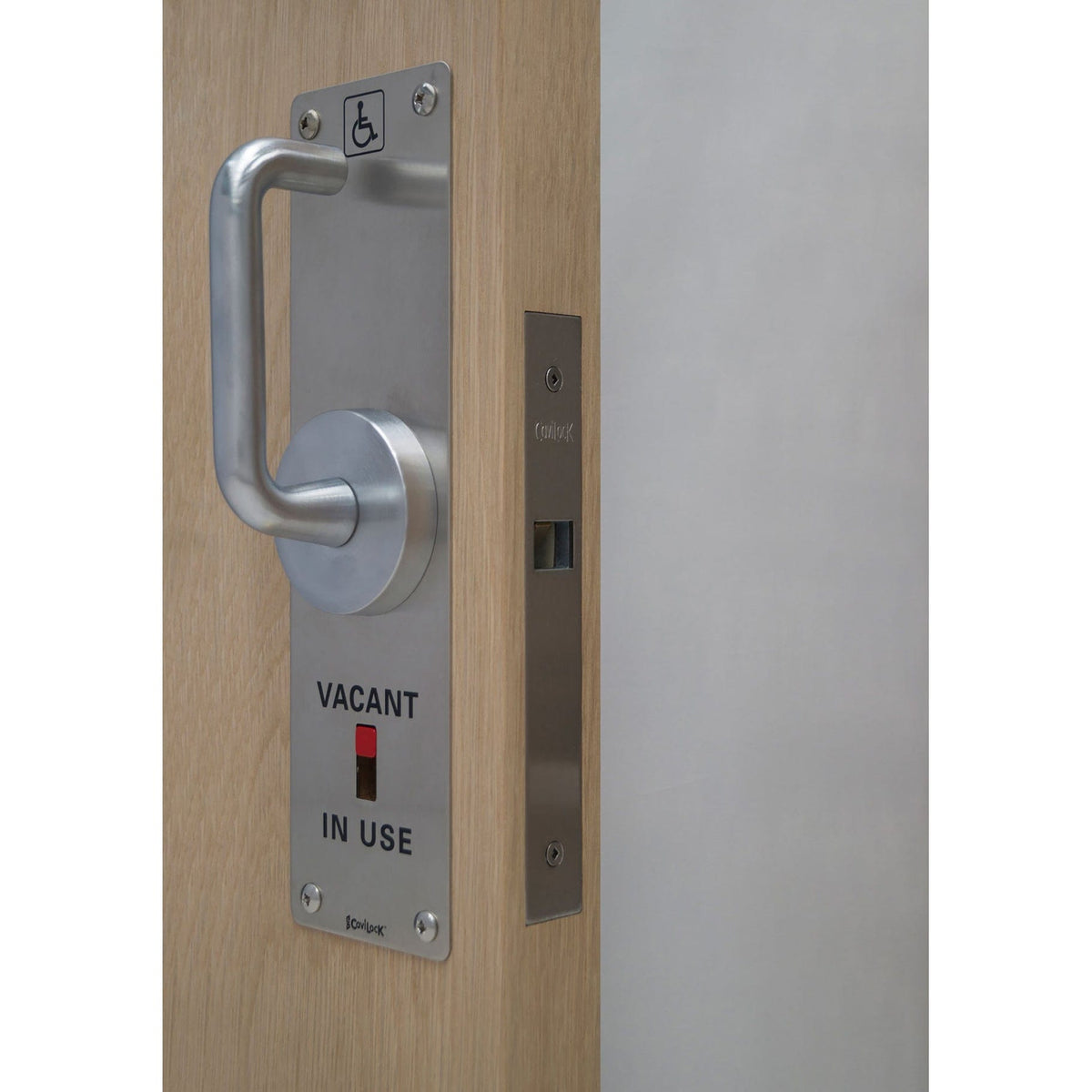 CL100 Cavity Sliders ADA Pocket Door Handle Privacyfor 1-3/8" Thick Door