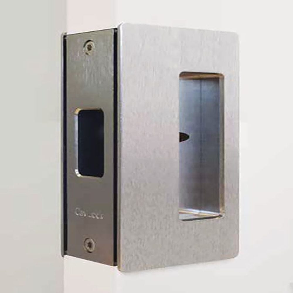 Cavity Sliders CL200 Passage Pocket Door Handle - Satin Nickel - Fits 1-3/8" Door