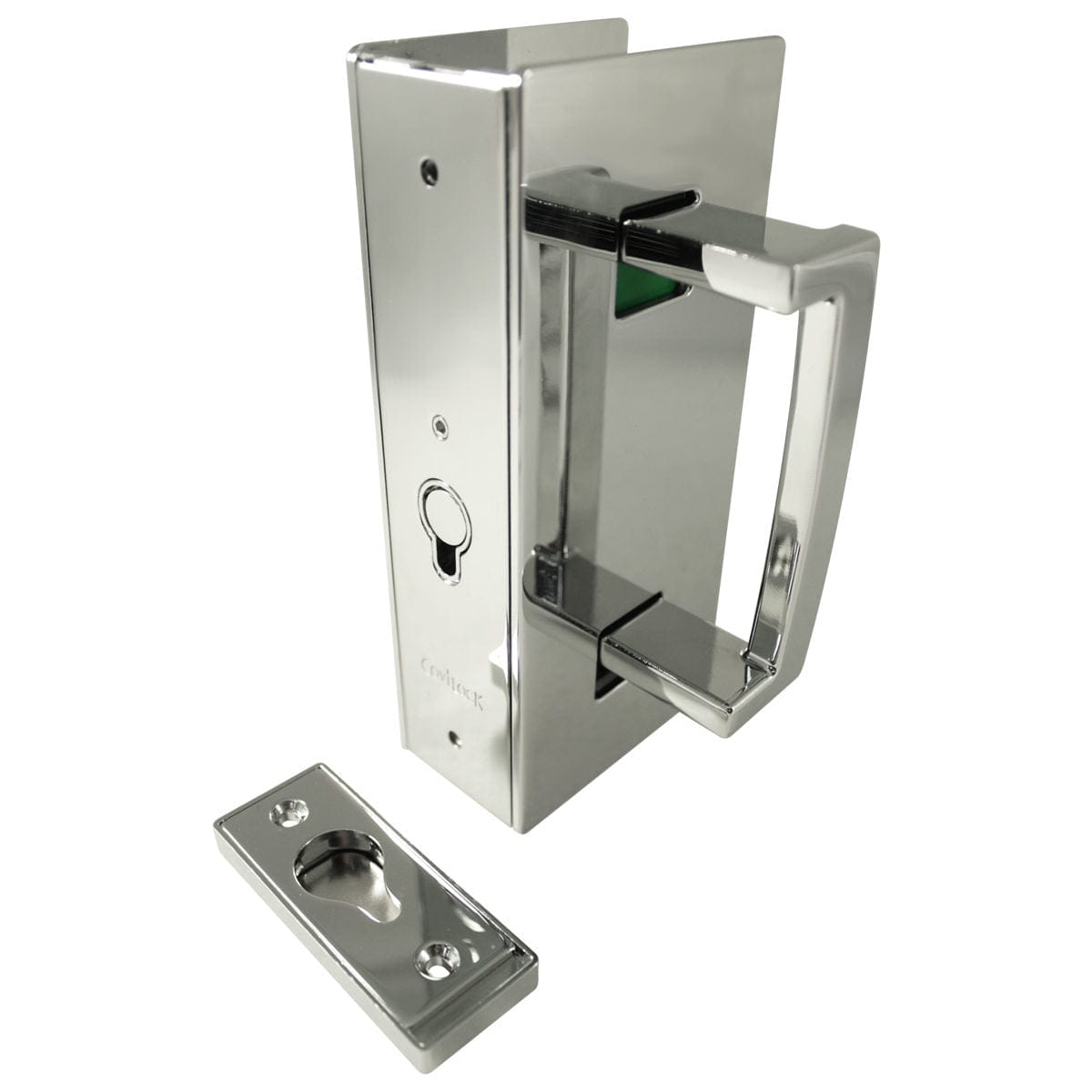 Cavity Sliders CL400 ADA Magnetic Pocket Door Handle for 1-3/4" Door Bright Chrome RH Snib