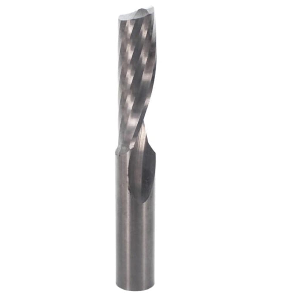 Single O-Flute Upcut Spiral Router Bit - 1/2" SH