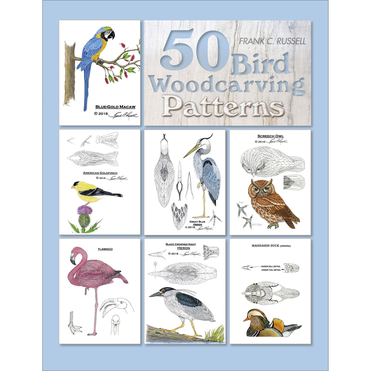 50 Bird Carving Patterns