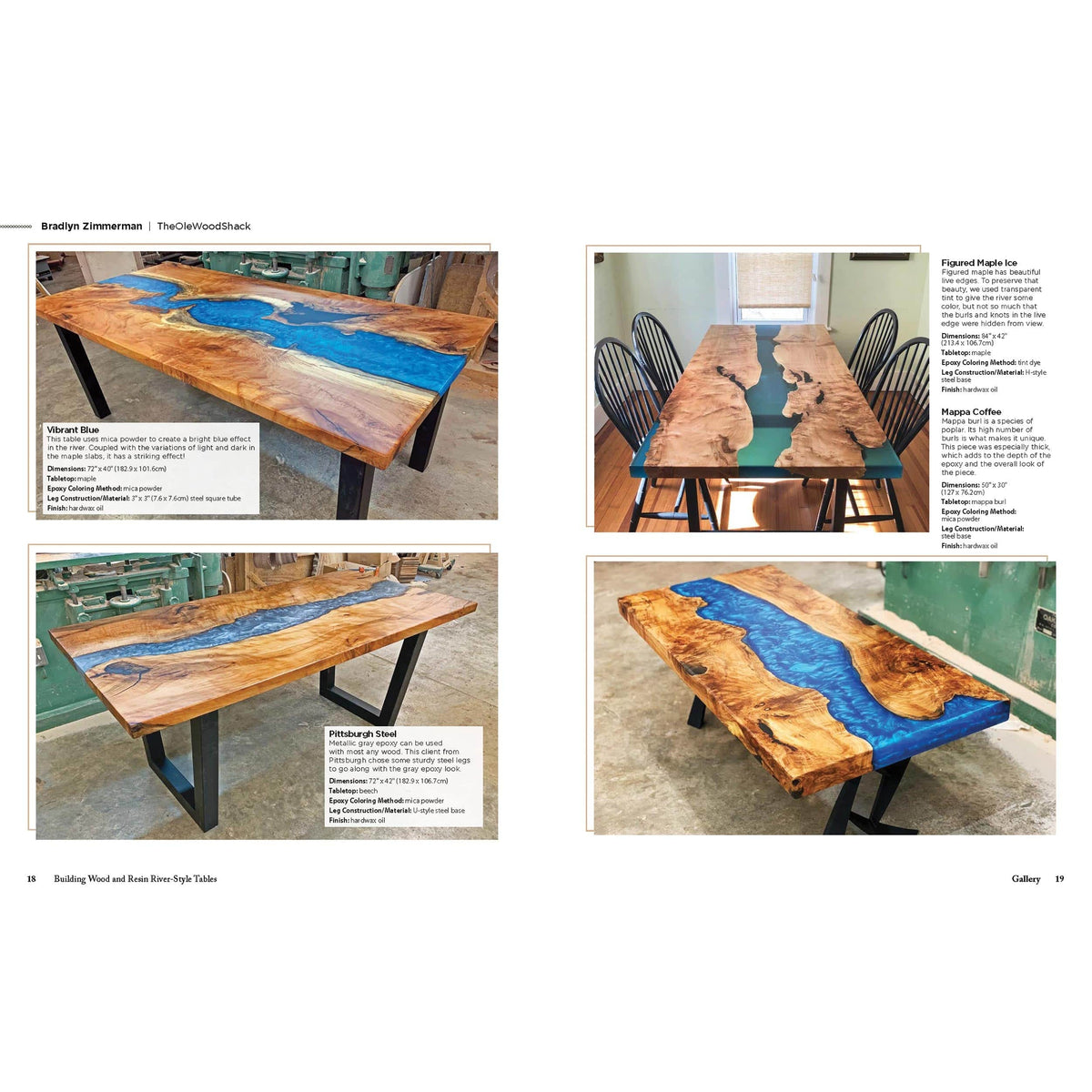Building Wood and Resin River-Style Tables