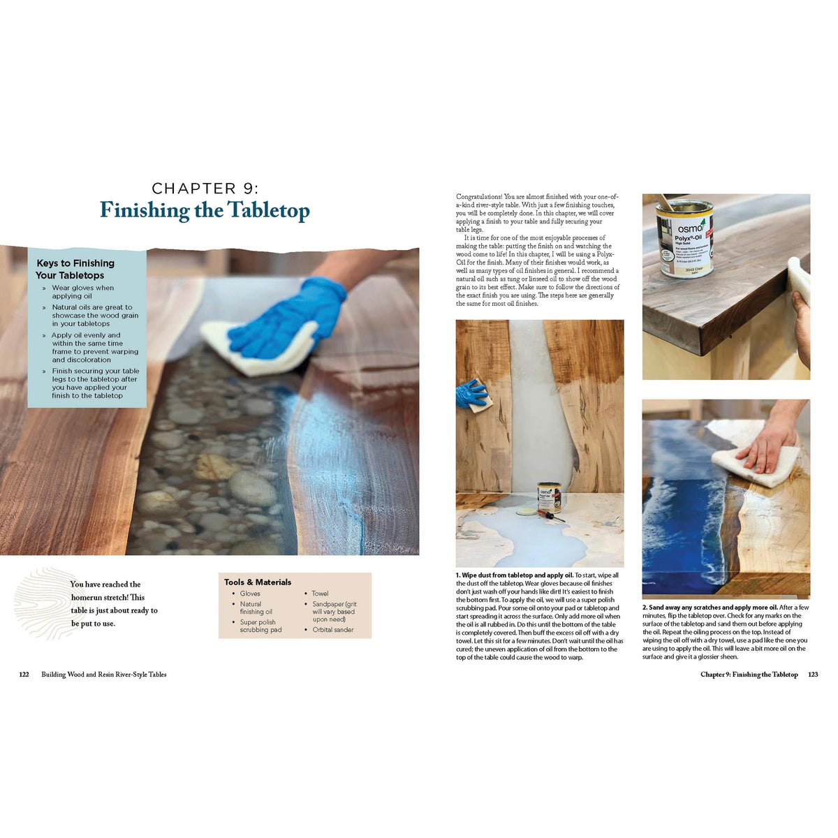 Building Wood and Resin River-Style Tables
