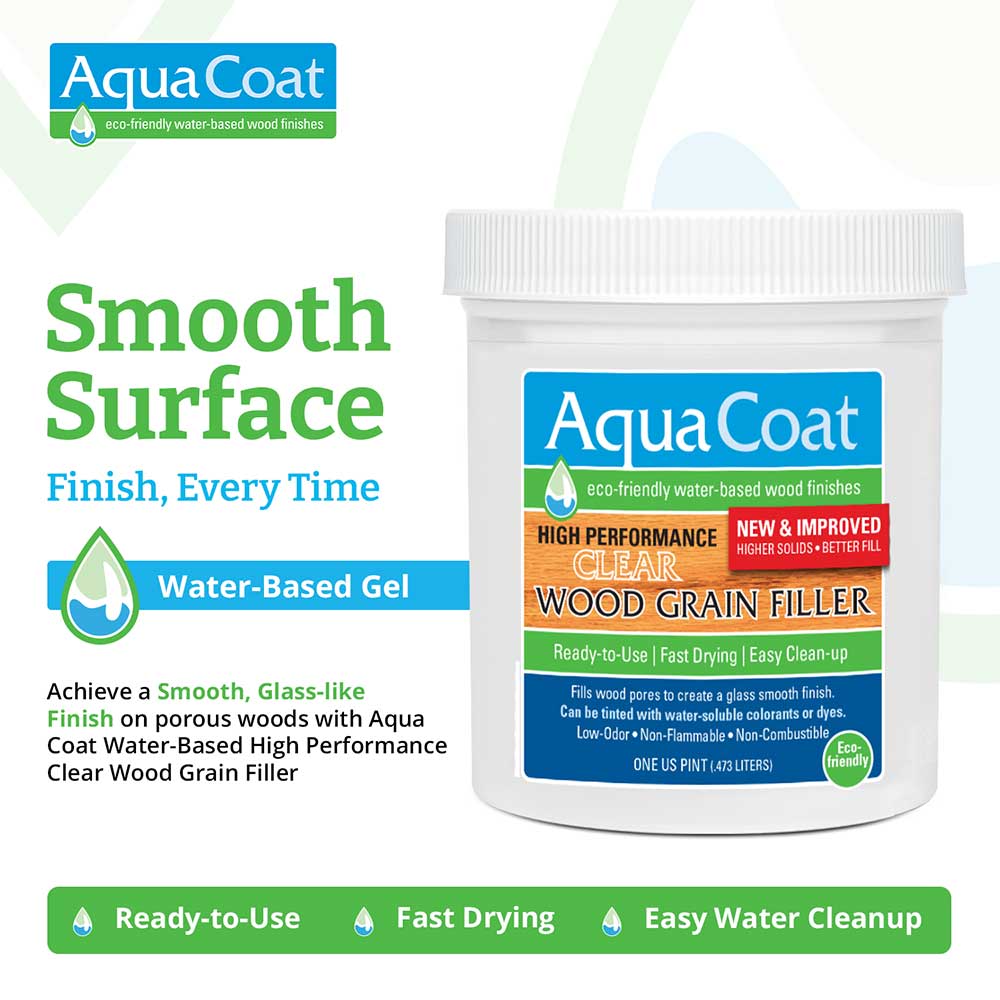 High Performance Clear Wood Grain Filler