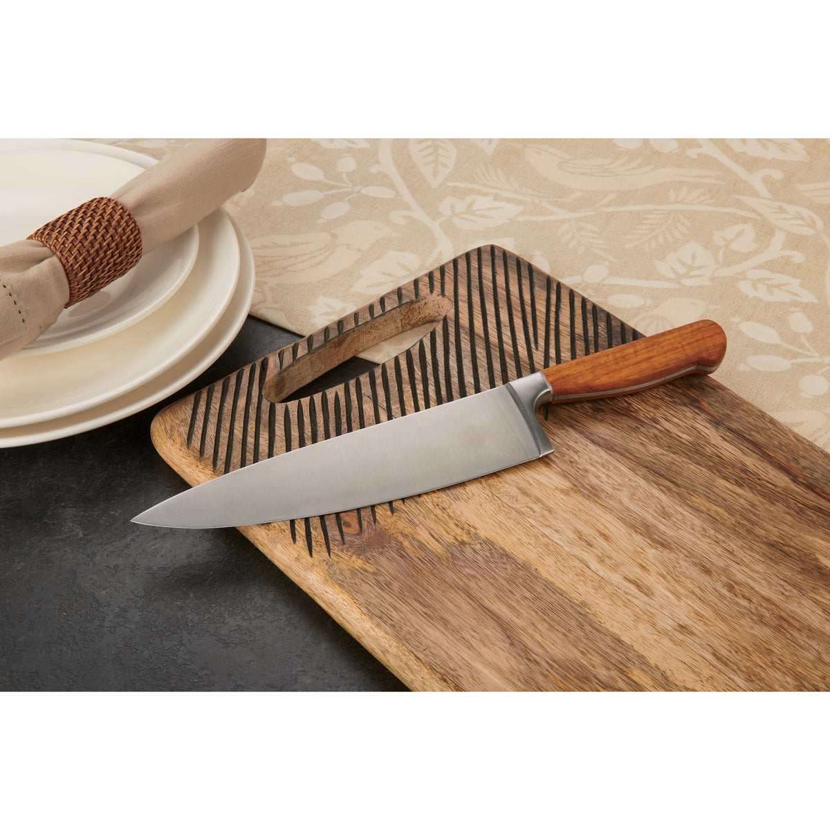 Chef Knife for Cutting Fruits Vegetables and Meat - 13-1/4" - 4116 Stainless Steel - Unfinished Kit