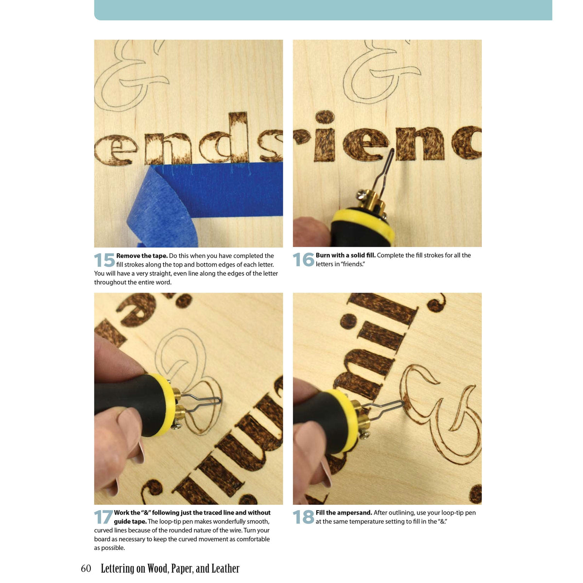 Lettering on Wood, Paper and Leather