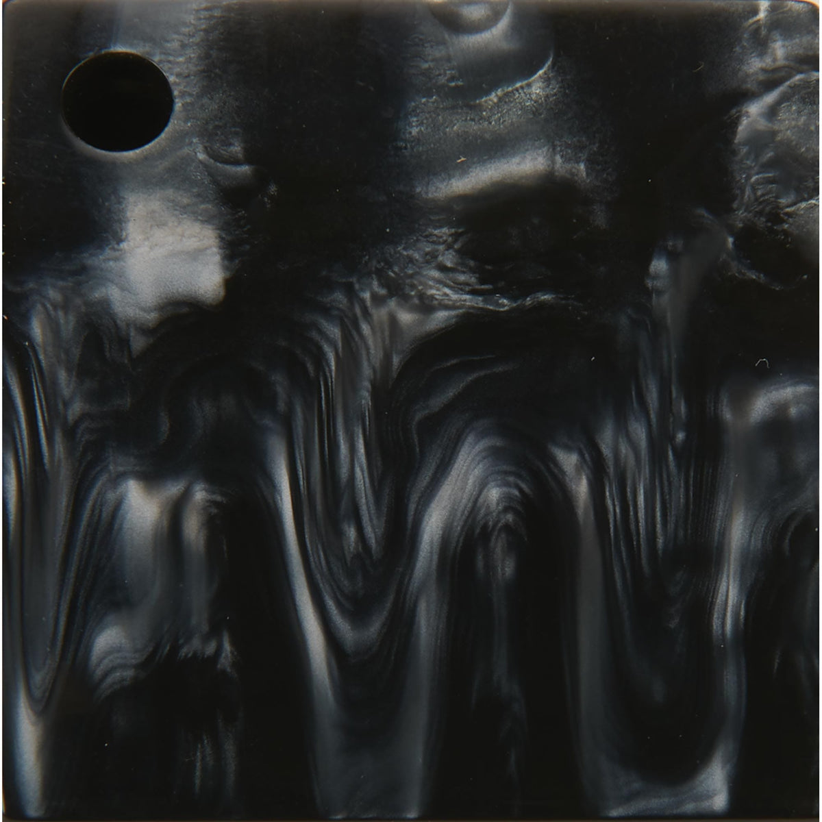 Poly Resin Knife Scales - 15/64" x 2" x 7" - Liquid Silver - Pair