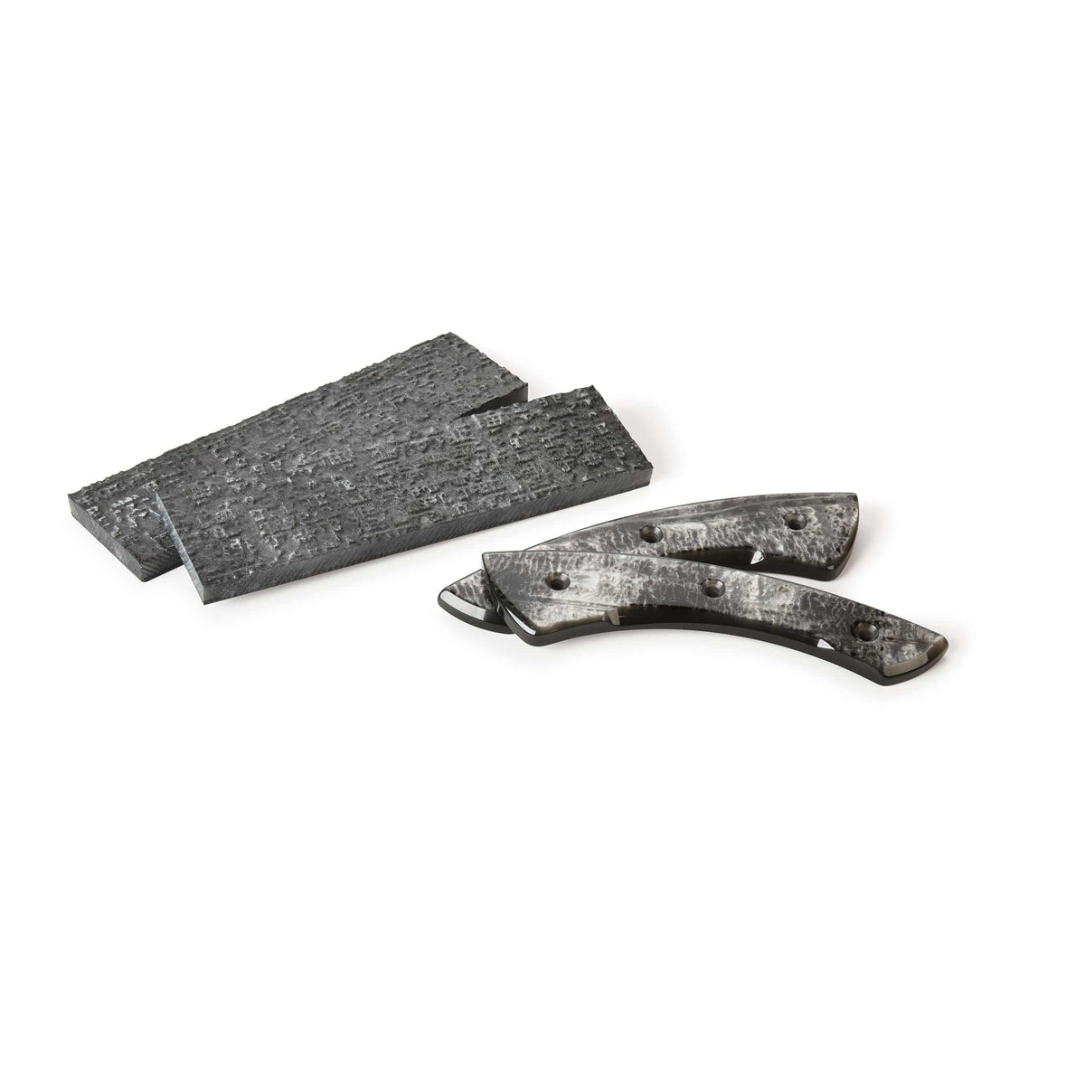 Poly Resin Knife Scales - 15/64" x 2" x 7" - Oyster - Pair