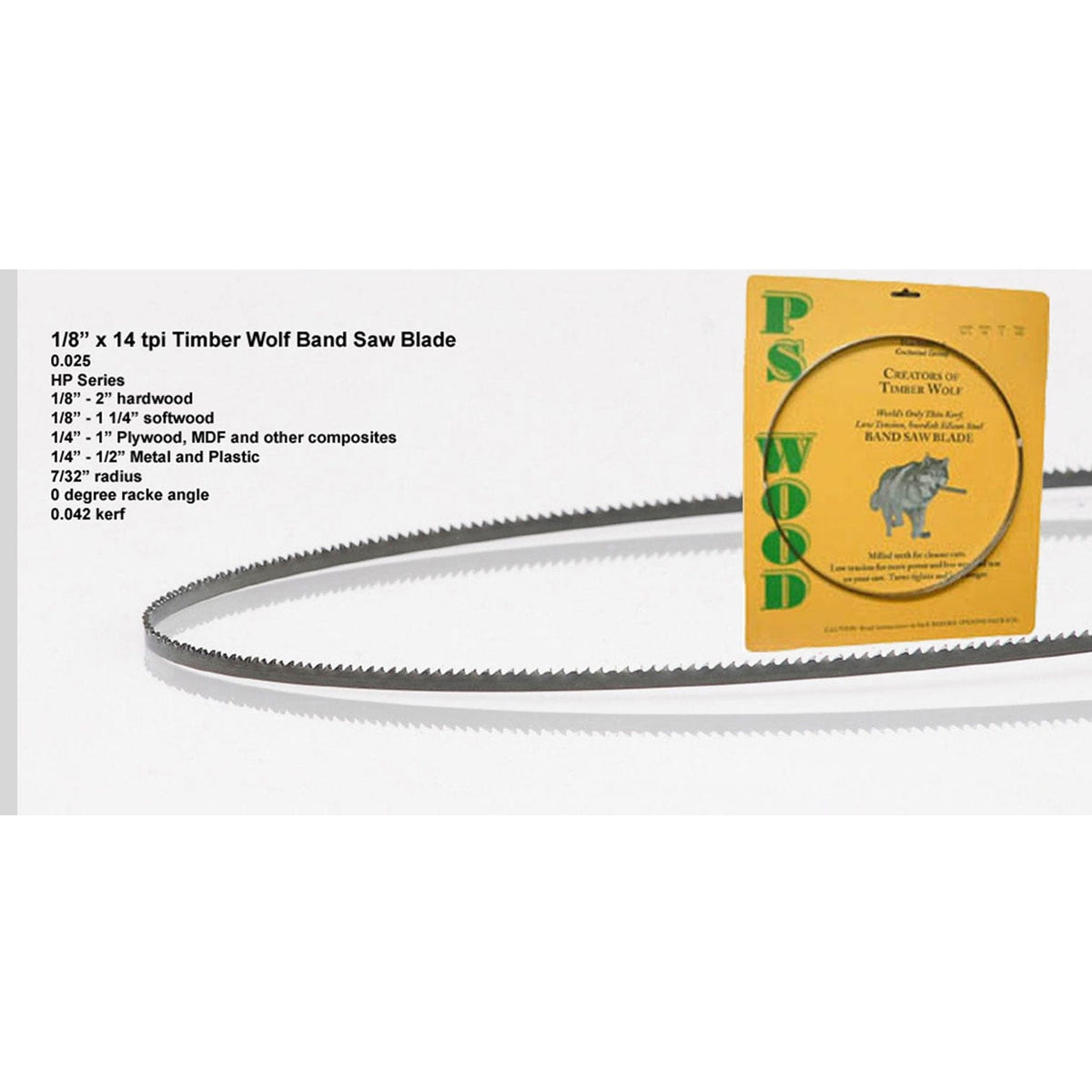 Bandsaw Blade - 72" x 1/8" x .025" x 14 TPI - High Performance