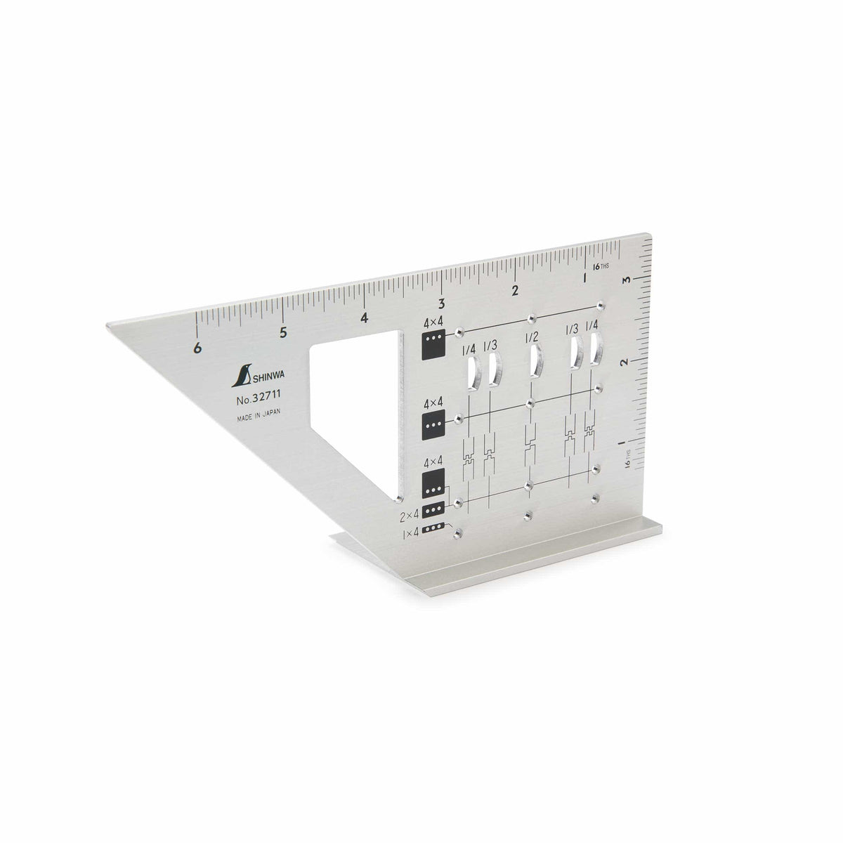 Miter Rule - 3D - For 2" x 4 " Lumber - Aluminum