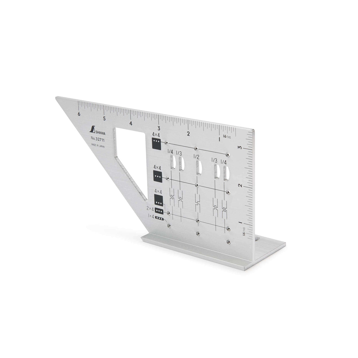 Miter Rule - 3D - For 2" x 4 " Lumber - Aluminum