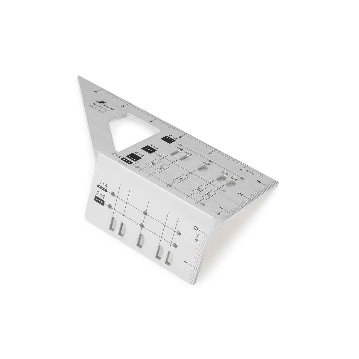 Miter Rule - 3D - For 2" x 4 " Lumber - Aluminum