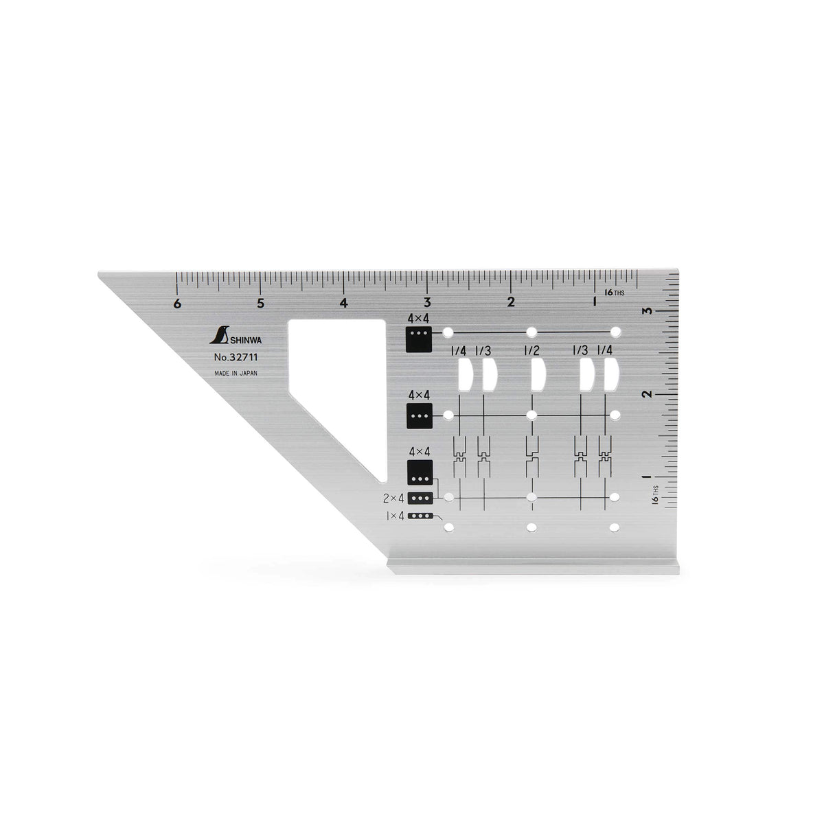 Miter Rule - 3D - For 2" x 4 " Lumber - Aluminum