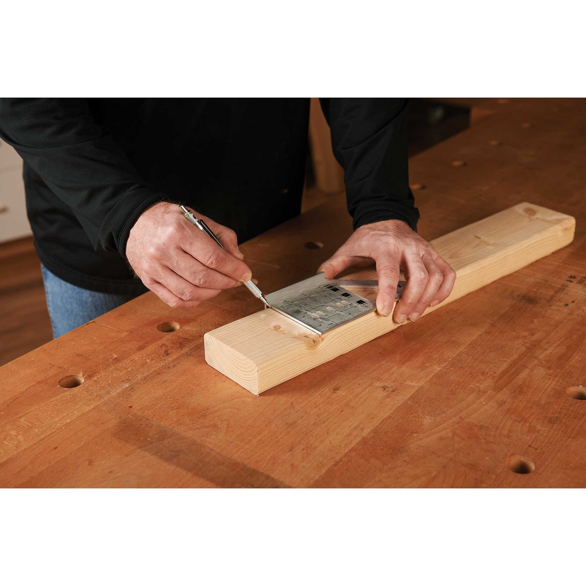 Miter Rule - 3D - For 2" x 4 " Lumber - Aluminum