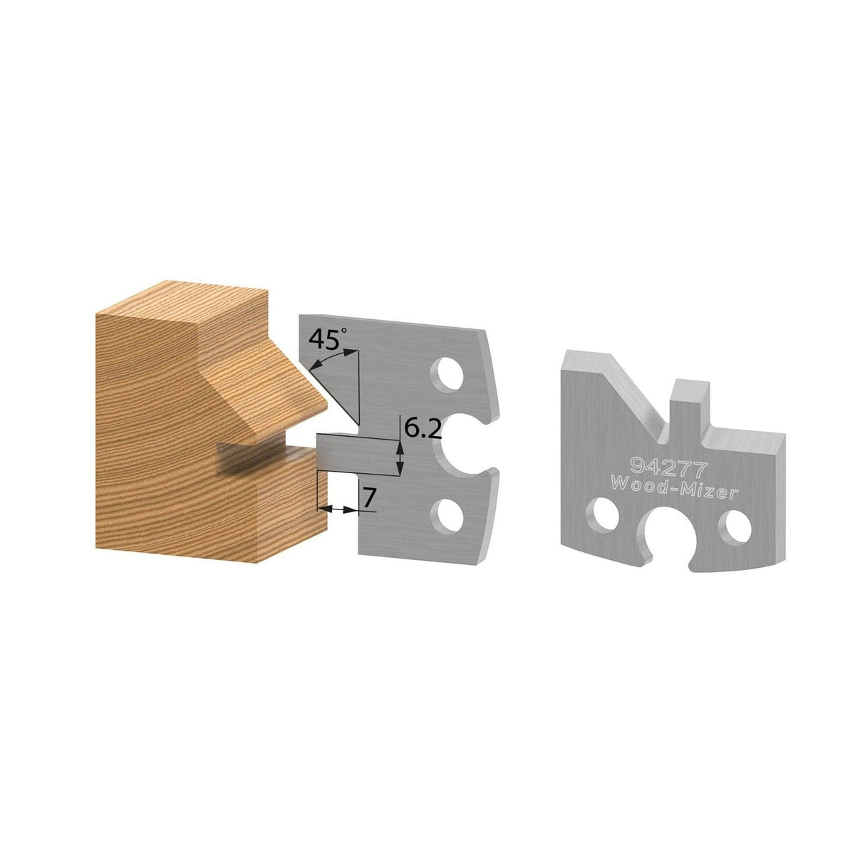 V-Joint Groove Profile Knife - Set of 2