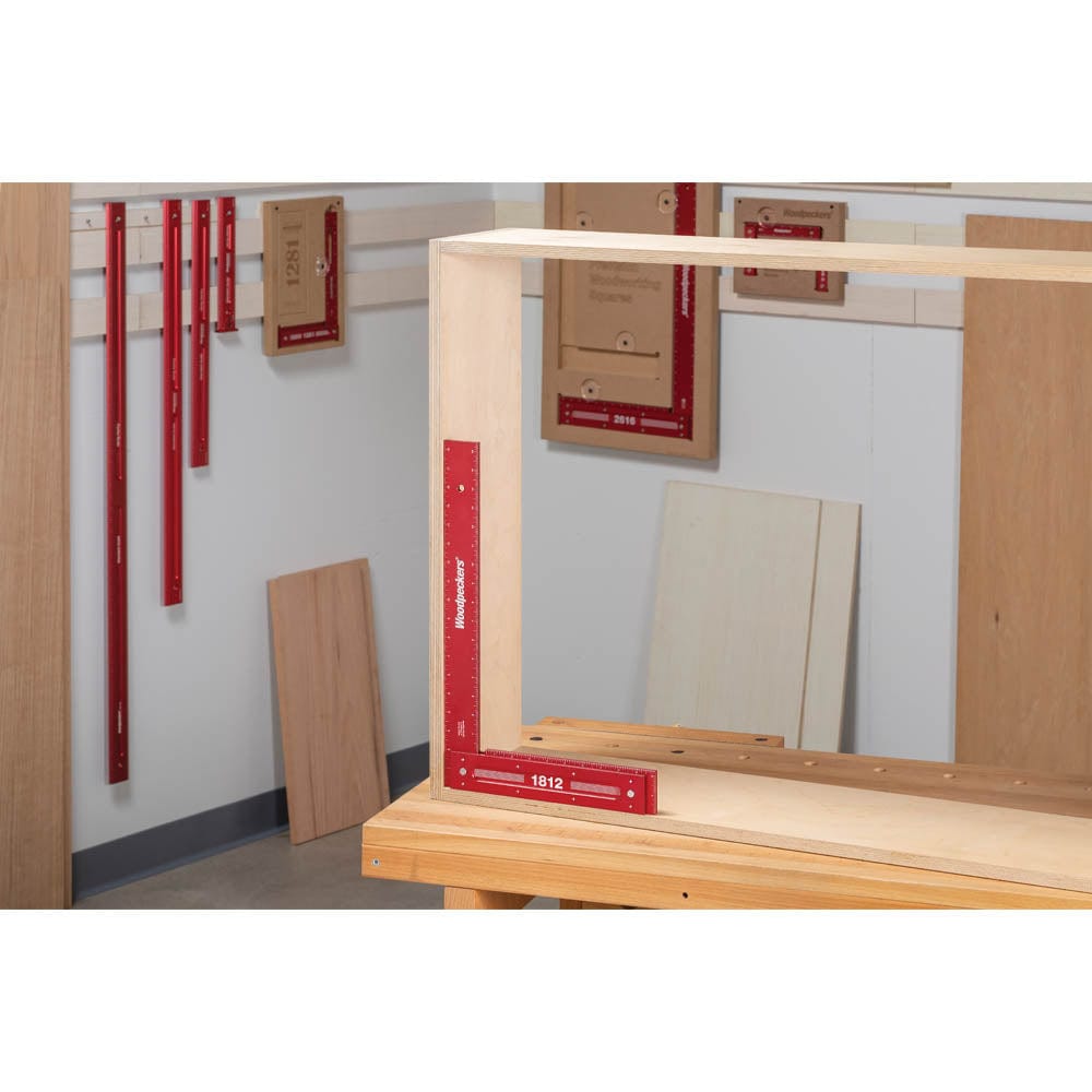 Precision Woodworking Square with Rack-It - 18”