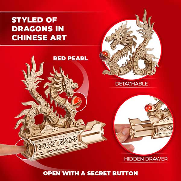 Wooden Dragon Model Kit
