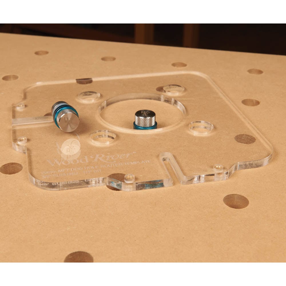 MFT Dog Hole Router Template - 20 mm