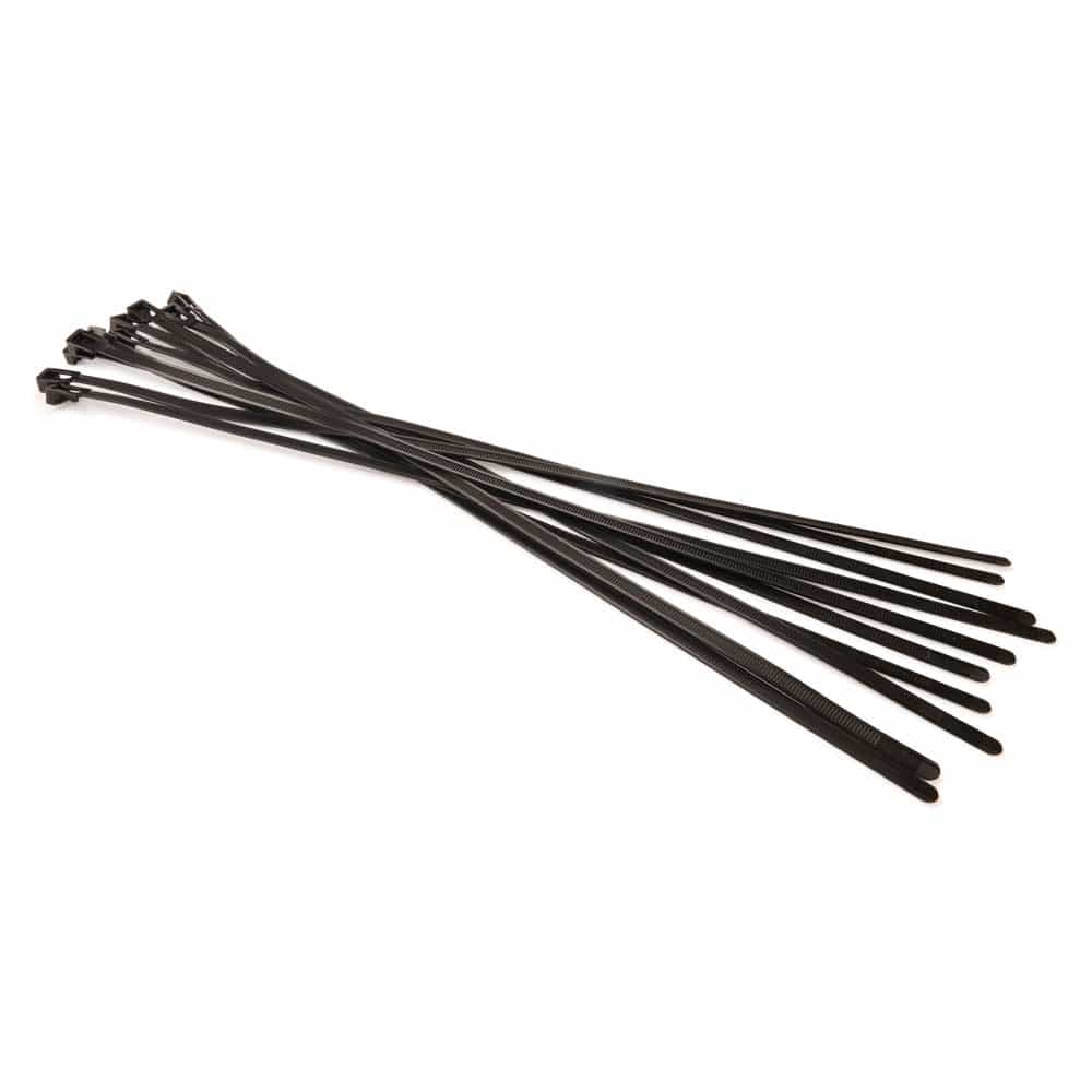 EZ Release Reusable Cable Ties - 19-11/16" - 75 lb Tensile Strength - 10 Pack