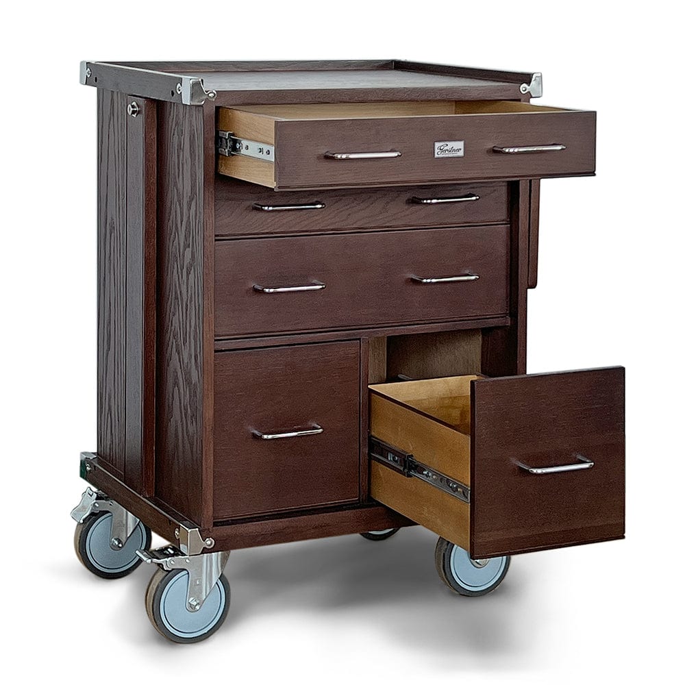 R20-D 5-Drawer Hobby Roller Cabinet- Dark Oak