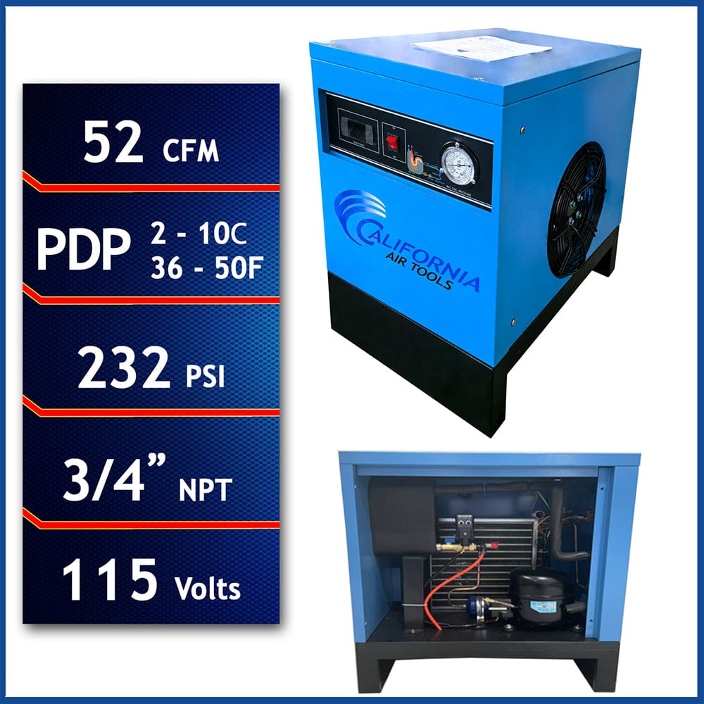 RD-91502 High-Efficiency Non-Recycling 98% Refrigerated Air Dryer - 115V - 60 HZ - 1 PH