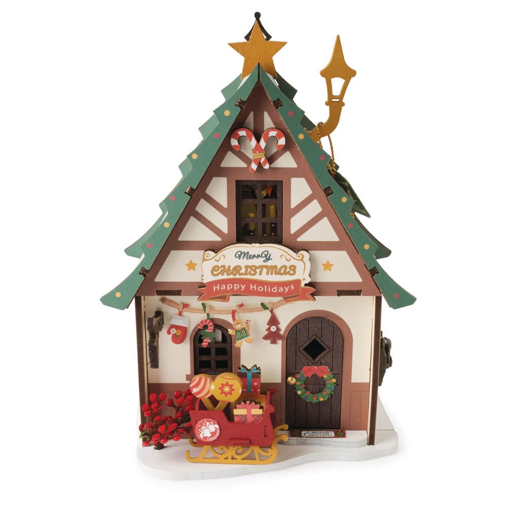Twinkling Christmas House Model Kit