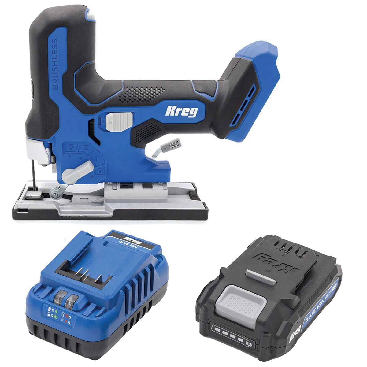 Ionic Drive Barrel Grip Jigsaw with 2AH Battery and Charger Kit