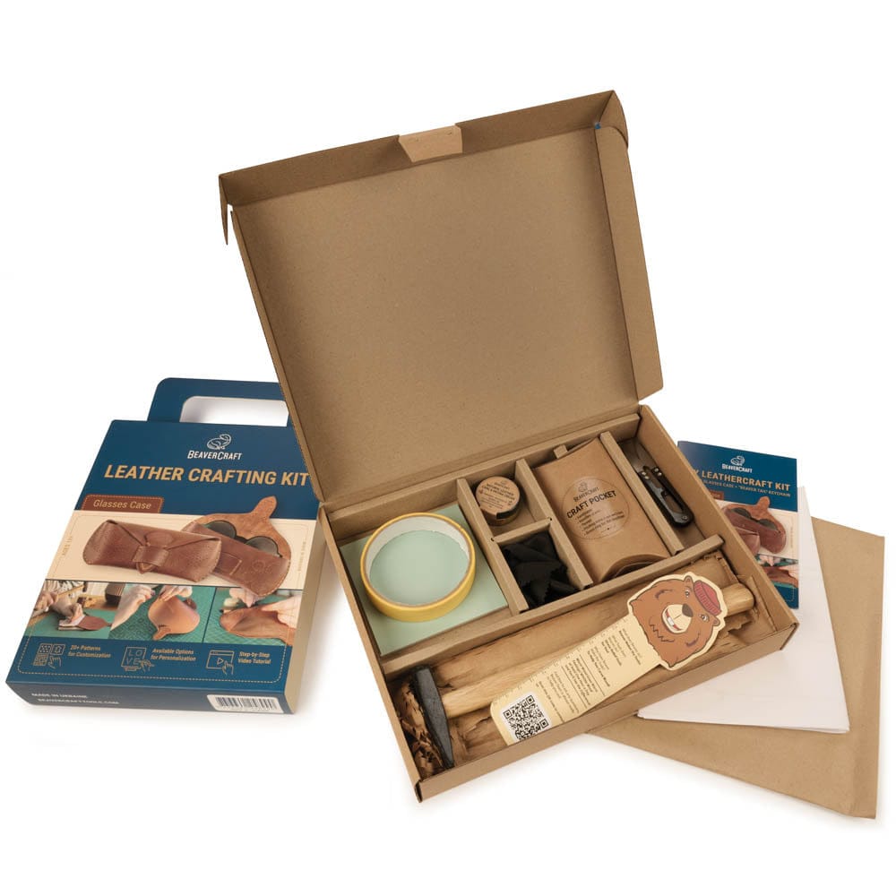 Glasses Case Leather Crafting Kit