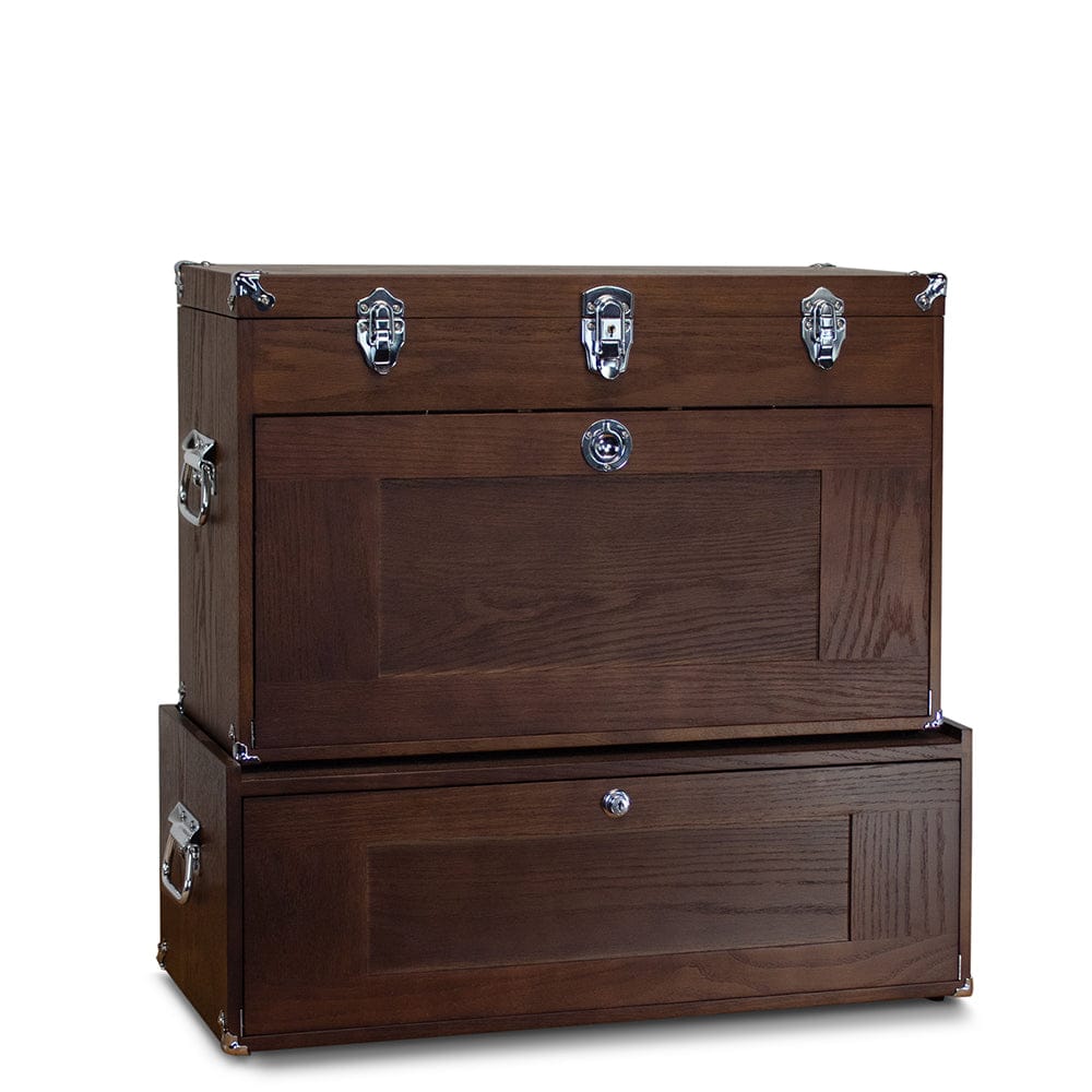 14-Drawer 2 Piece Tool Chest & Base Set - Dark Oak