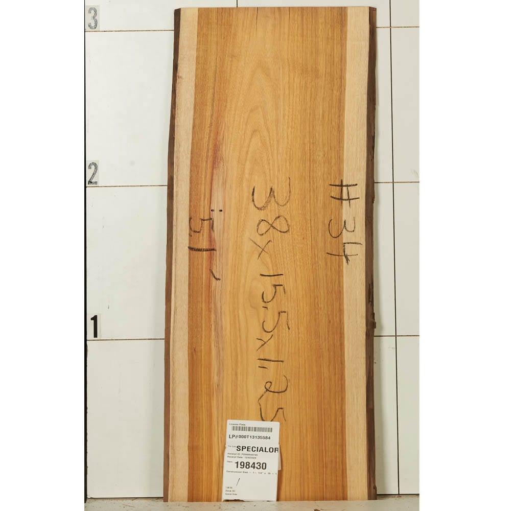 Canarywood Slab - 1-1/4" x 15-1/2" x 38"