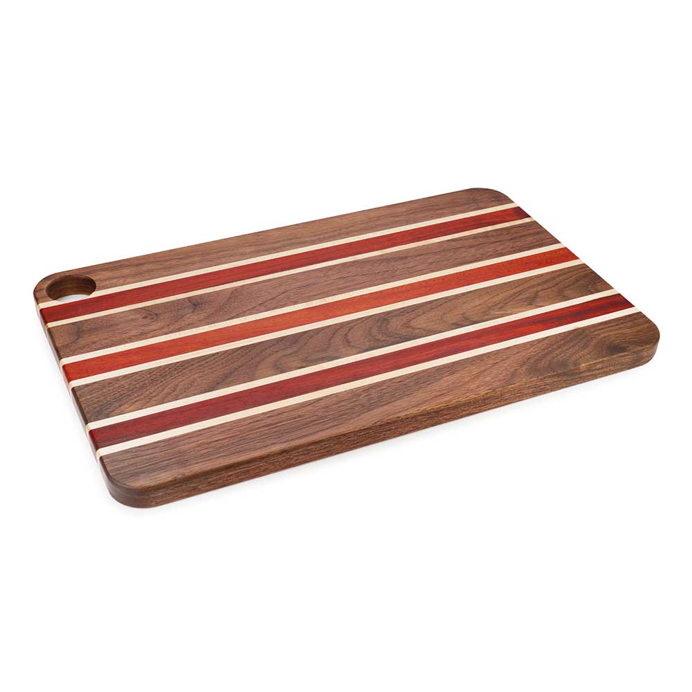 Heritage Blend Cutting Board Kit - 3/4" x 9-3/4" x 16" - Padauk, Walnut, Maple