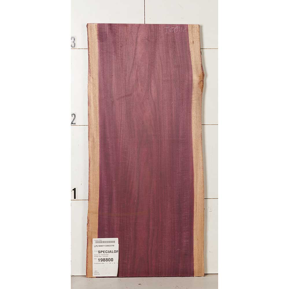 Purpleheart Slab - 1-1/4" x 18-1/2" x 40"