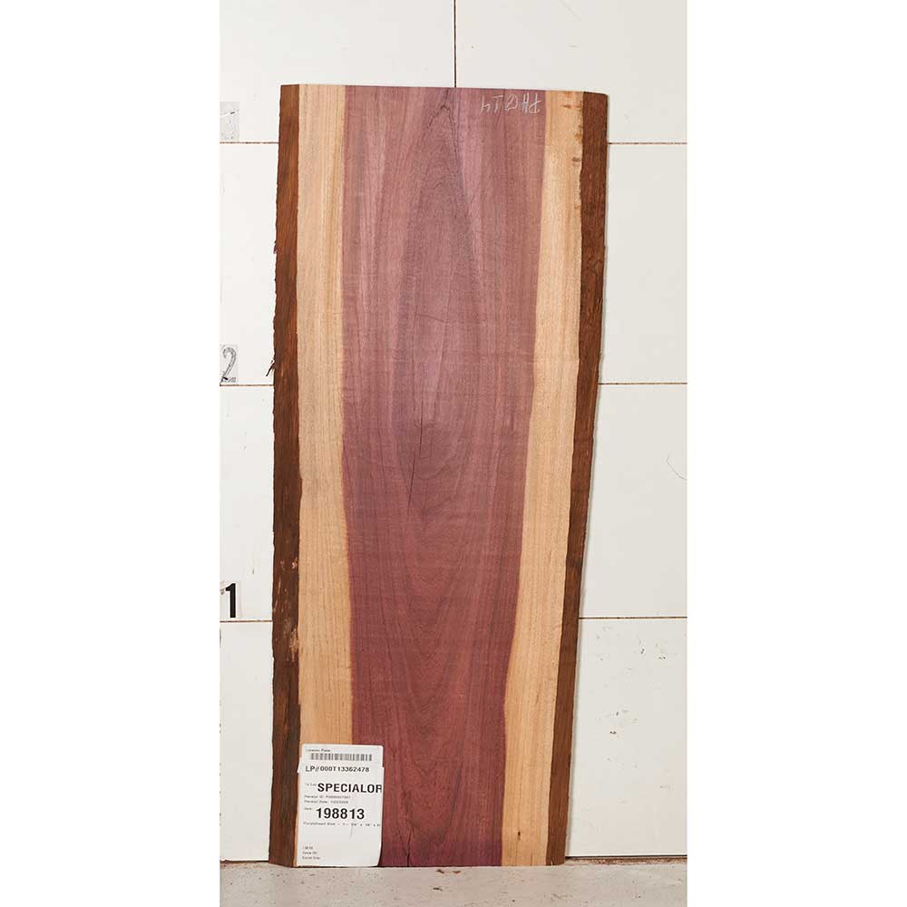 Purpleheart Slab - 1-1/4" x 16" x 39"
