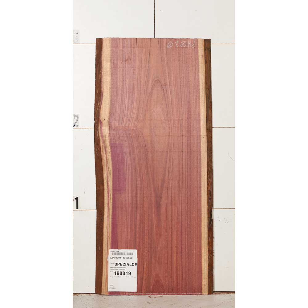 Purpleheart Slab - 1-1/4" x 17" x 37"