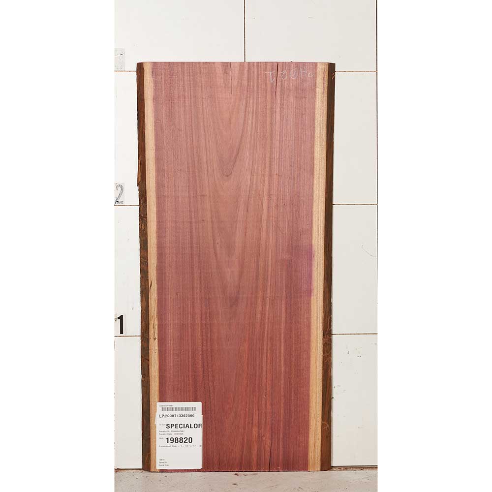 Purpleheart Slab - 1-1/4" x 17-3/4" x 37"