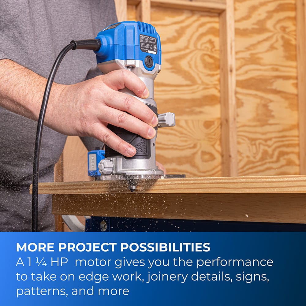 1-1/4 HP Variable-Speed Trim Router