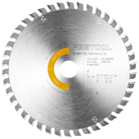Saw blade HW 160x1,8x20 WD42 US