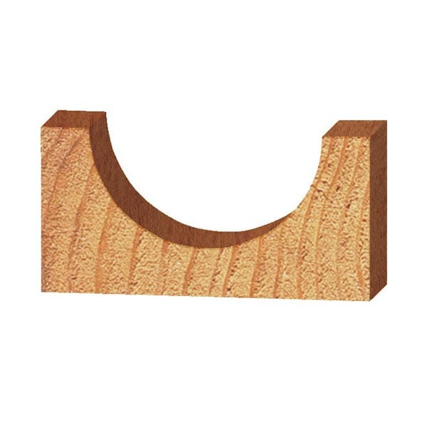 Round Nose / Core Box Router Bit - 1/2" SH