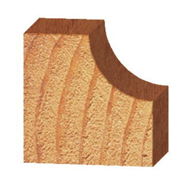 1801 Cove Router Bit 1/4" SH 3/8" R X 1-1/4" D X 1/2" CL