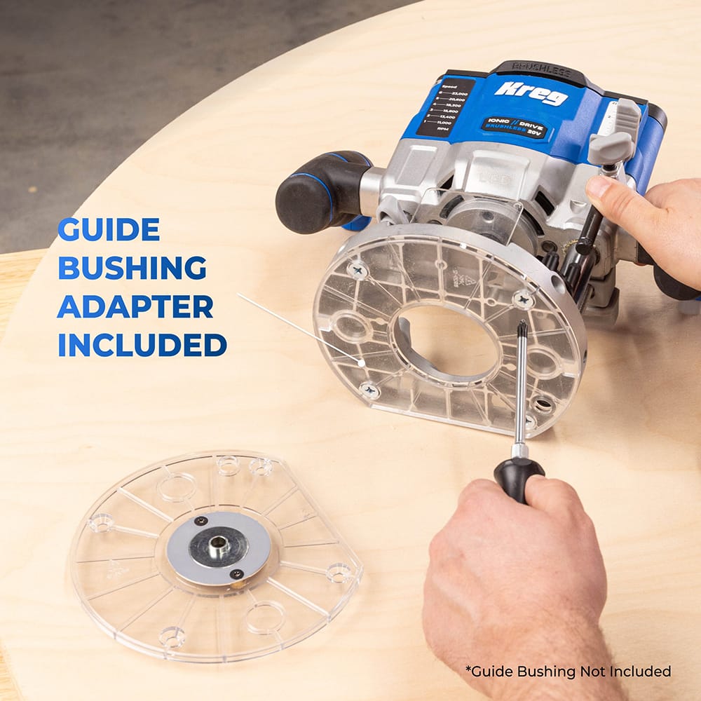 20V Ionic Drive 2-1/4 Peak HP Plunge Router- Bare Tool