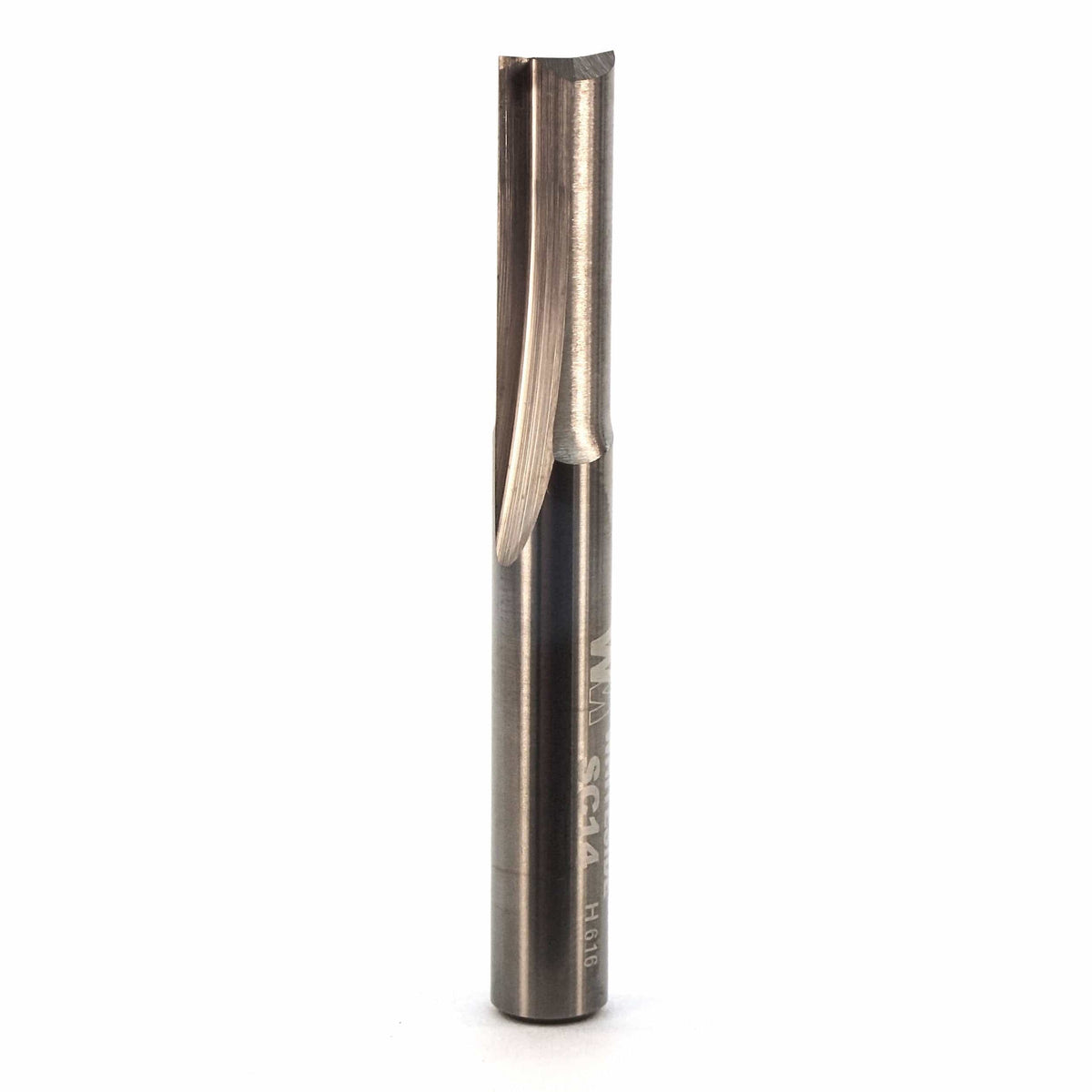 Solid Carbide Double Flute Straight Cut Router Bit - 1/4" SH