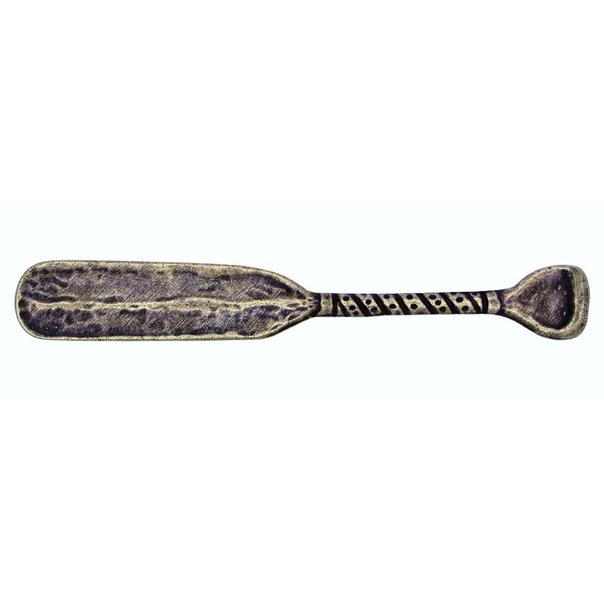 Wrapped Handle Canoe Paddle Pull, Antique Brass, Model 277AB