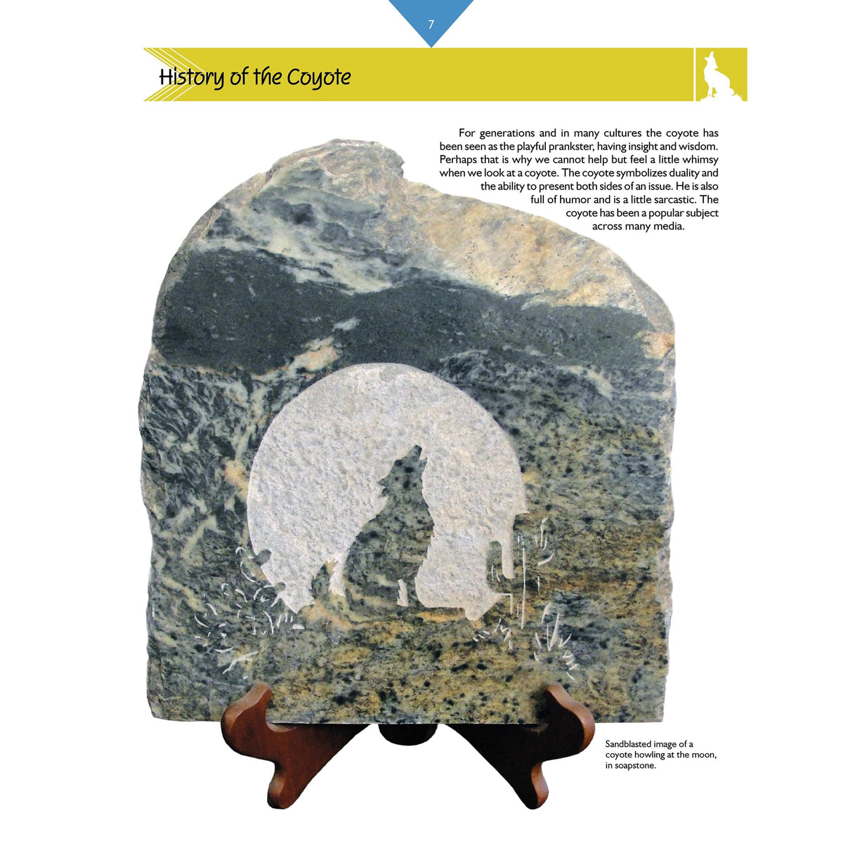 Carving a Coyote in Soapstone