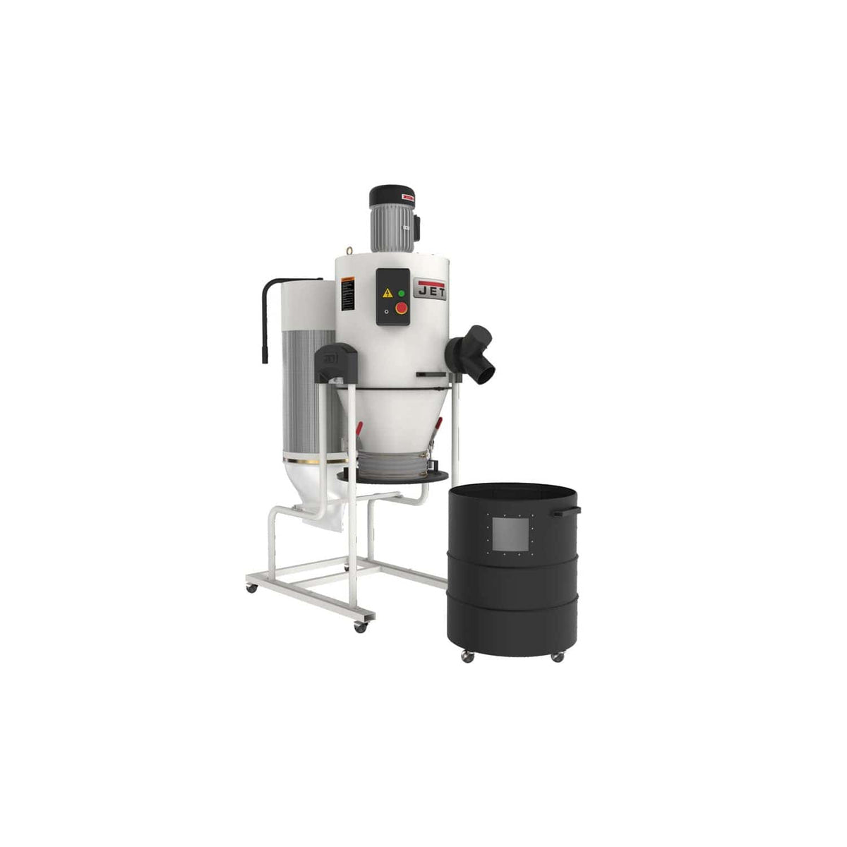 Cyclone Dust Collector with 2-Micron Canister Filter - 2 HP 1 Ph 230V - JCDC-2