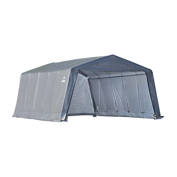 Garage-in-a-Box 12' x 20' x 8', Peak Style, Gray