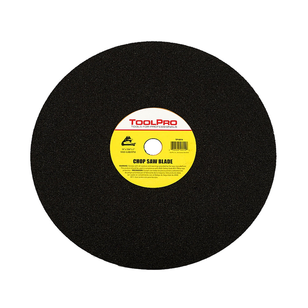 14" Abrasive Blade for Chop Saws, 14" x 7/64" x 1" Arbor, 10-Pack