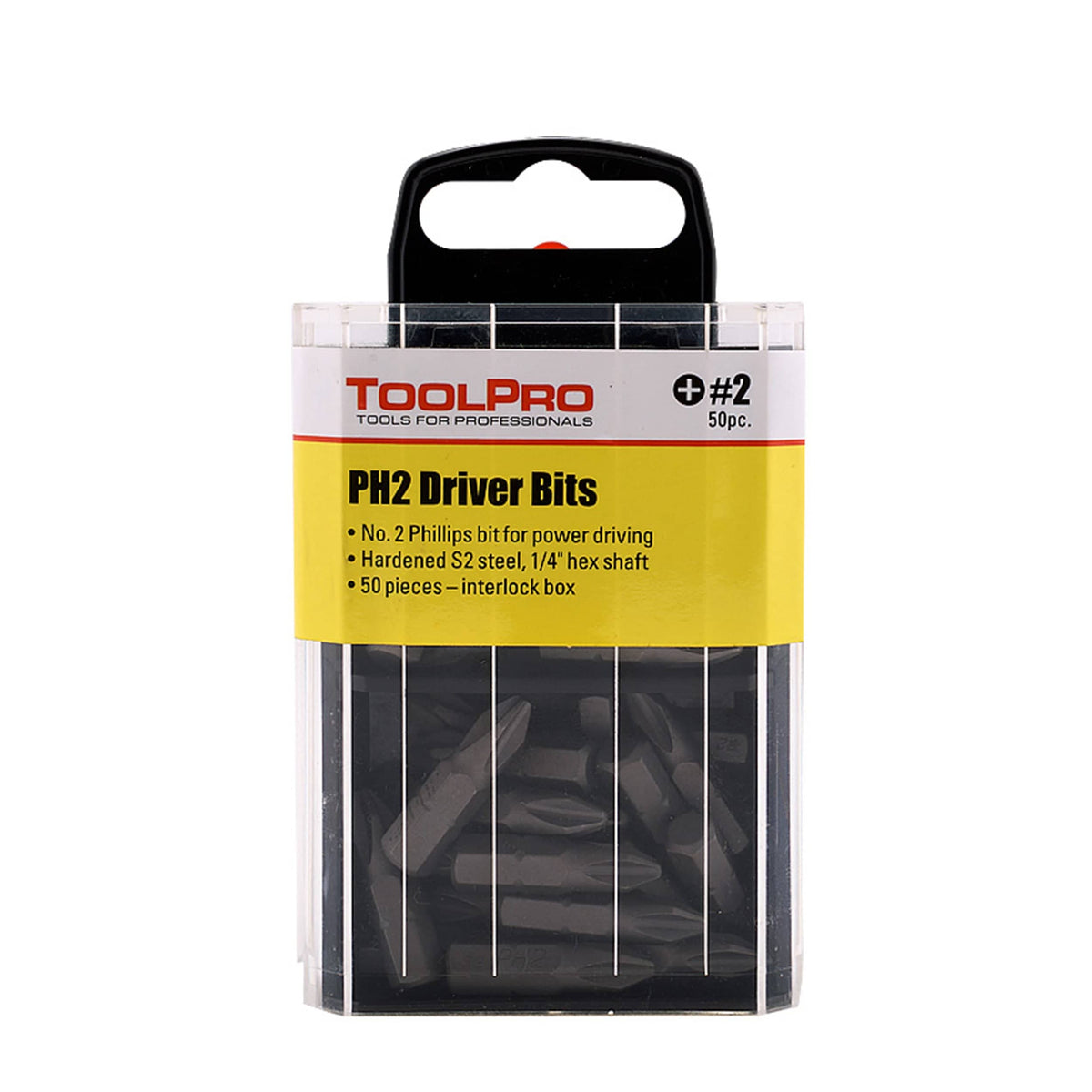 ToolPro Driver Bit with Interlocking Box - 50 Piece