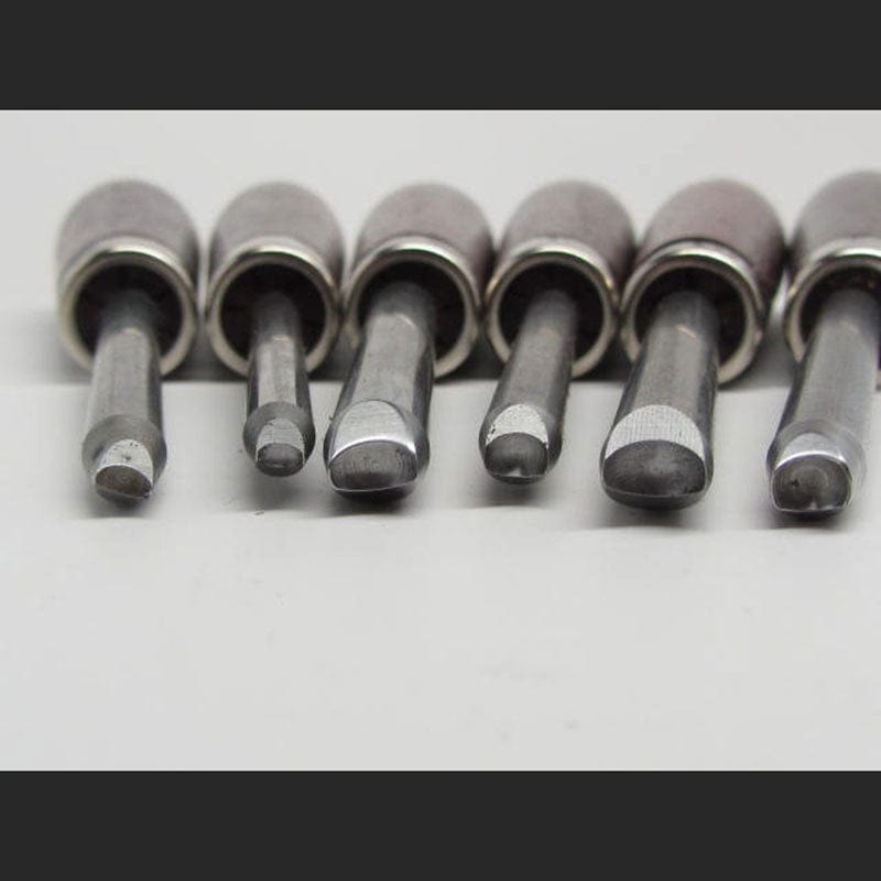 Woodcarving Round Carvers Eye Punch Set of 6